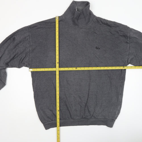 Wind Sportswear Men's Grey Roll Neck Fleece Sweatshirt XL Pullover