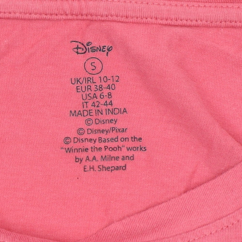 Disney Women’s Pink Winnie the Pooh Long Sleeve T-Shirt Pyjama Top Size 10-12
