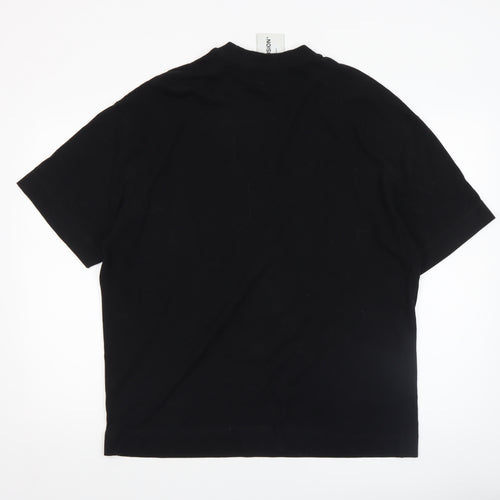Collusion Men's Black XS Graphic Surf Skeleton T-Shirt
