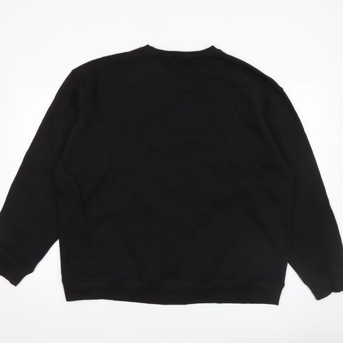 Marvel Men's Black Christmas Hulk Graphic Pullover Sweatshirt Size L