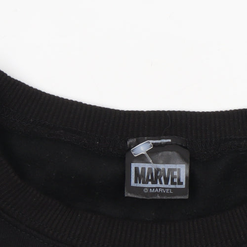 Marvel Men's Black Christmas Hulk Graphic Pullover Sweatshirt Size L