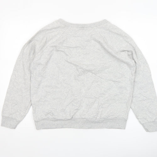 Next Womens Grey Christmas Panda Sweatshirt Medium 100% Cotton