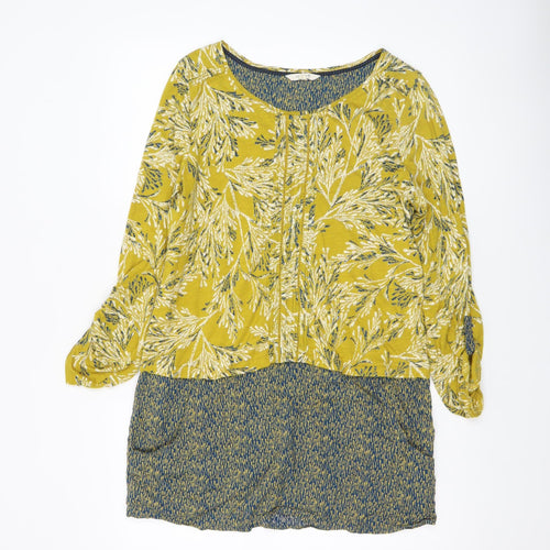 White Stuff Women's Multicoloured Floral Tunic Blouse Size 12