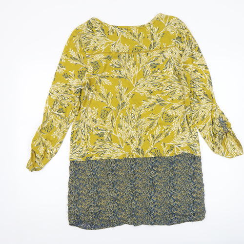 White Stuff Women's Multicoloured Floral Tunic Blouse Size 12