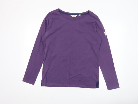 Lazy Jacks Women’s Purple Long Sleeve Cotton T-Shirt UK 14