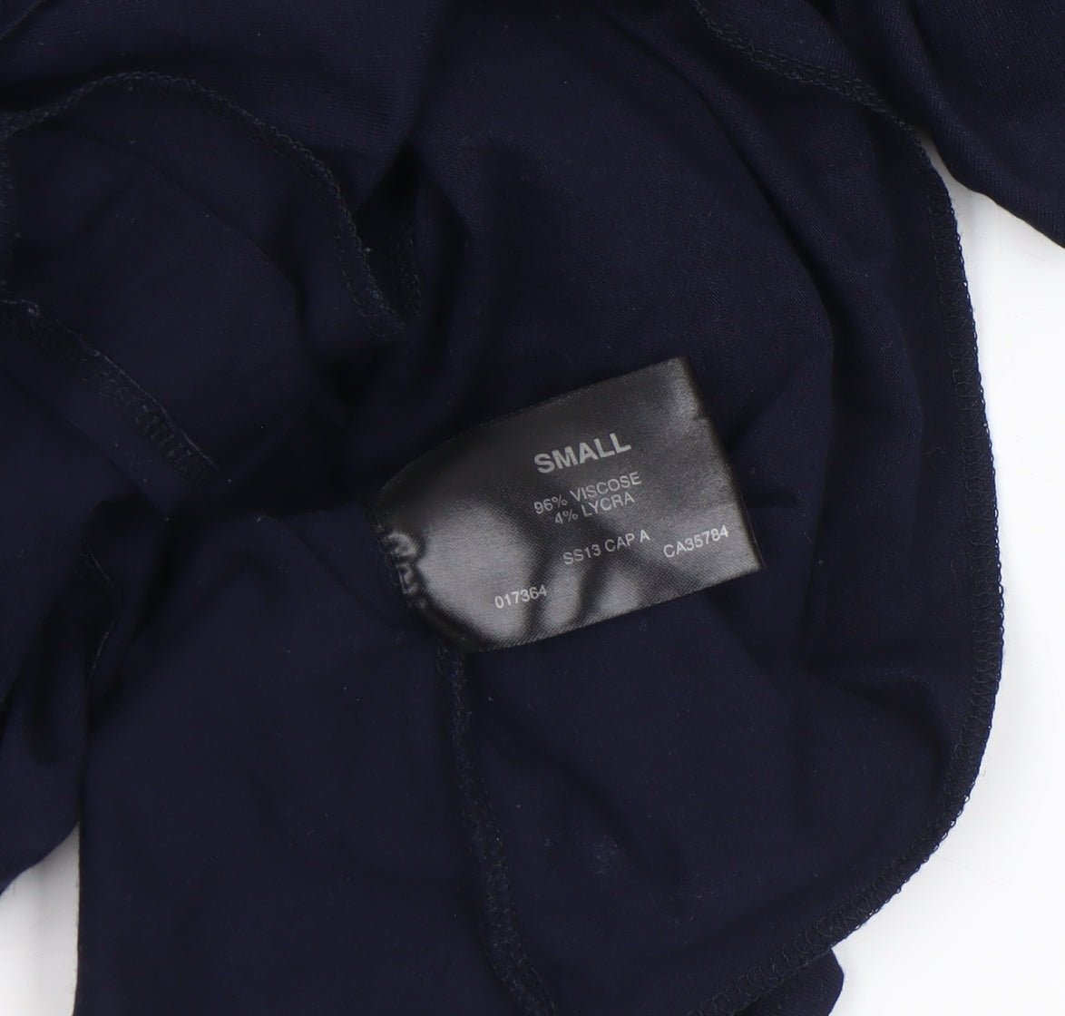 Windsmoor Women's Blue Wrap V-Neck Jersey Long Sleeve Blouse Size S