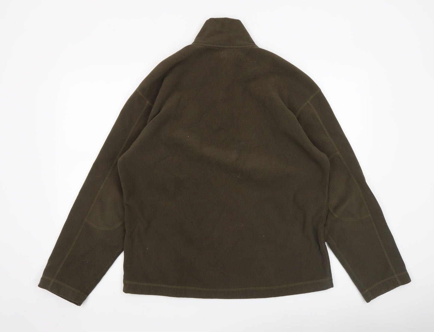 Calvin Klein Jeans Men's Brown XL Fleece 1/4 Zip Pullover Sweatshirt