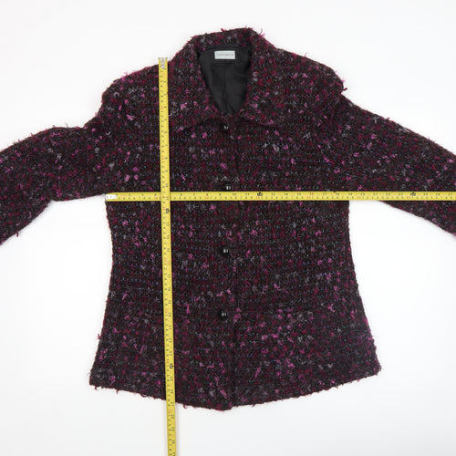 Finnkarelia Women’s Multicoloured Wool Blend Tweed Blazer Jacket Size 14
