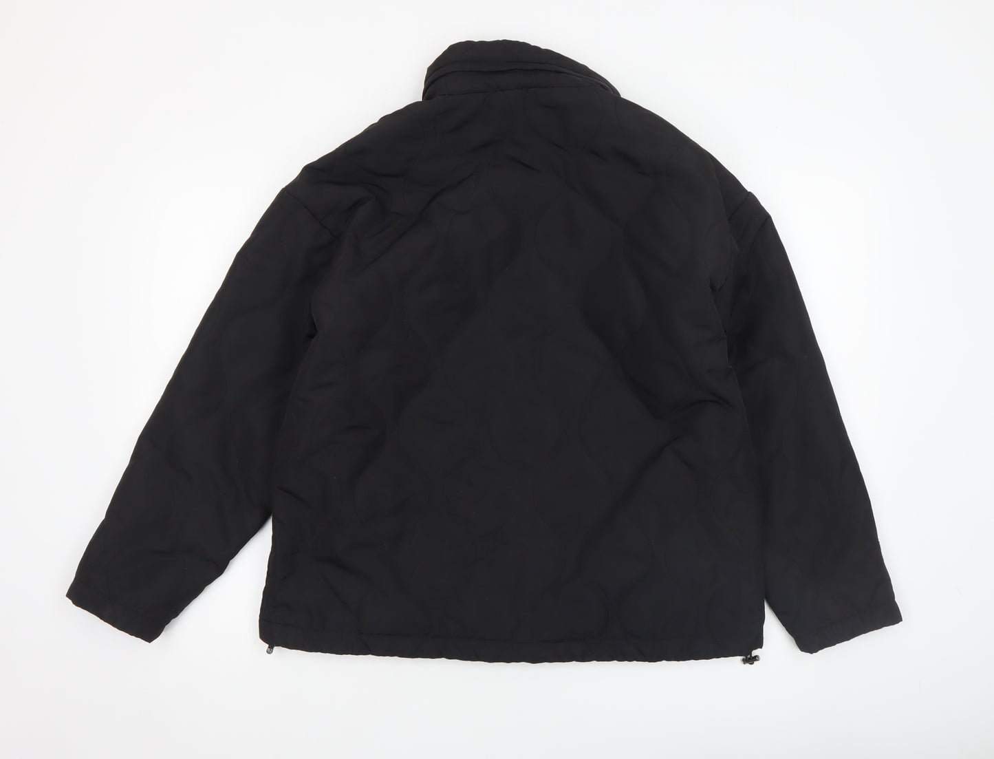 Nutmeg Womens Black Quilted Puffer Jacket Size 10