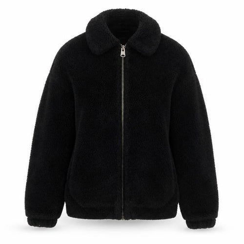Urban Outfitters Women's Black Fleece Bomber Jacket XS