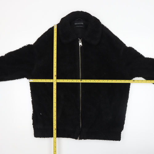 Urban Outfitters Women's Black Fleece Bomber Jacket XS