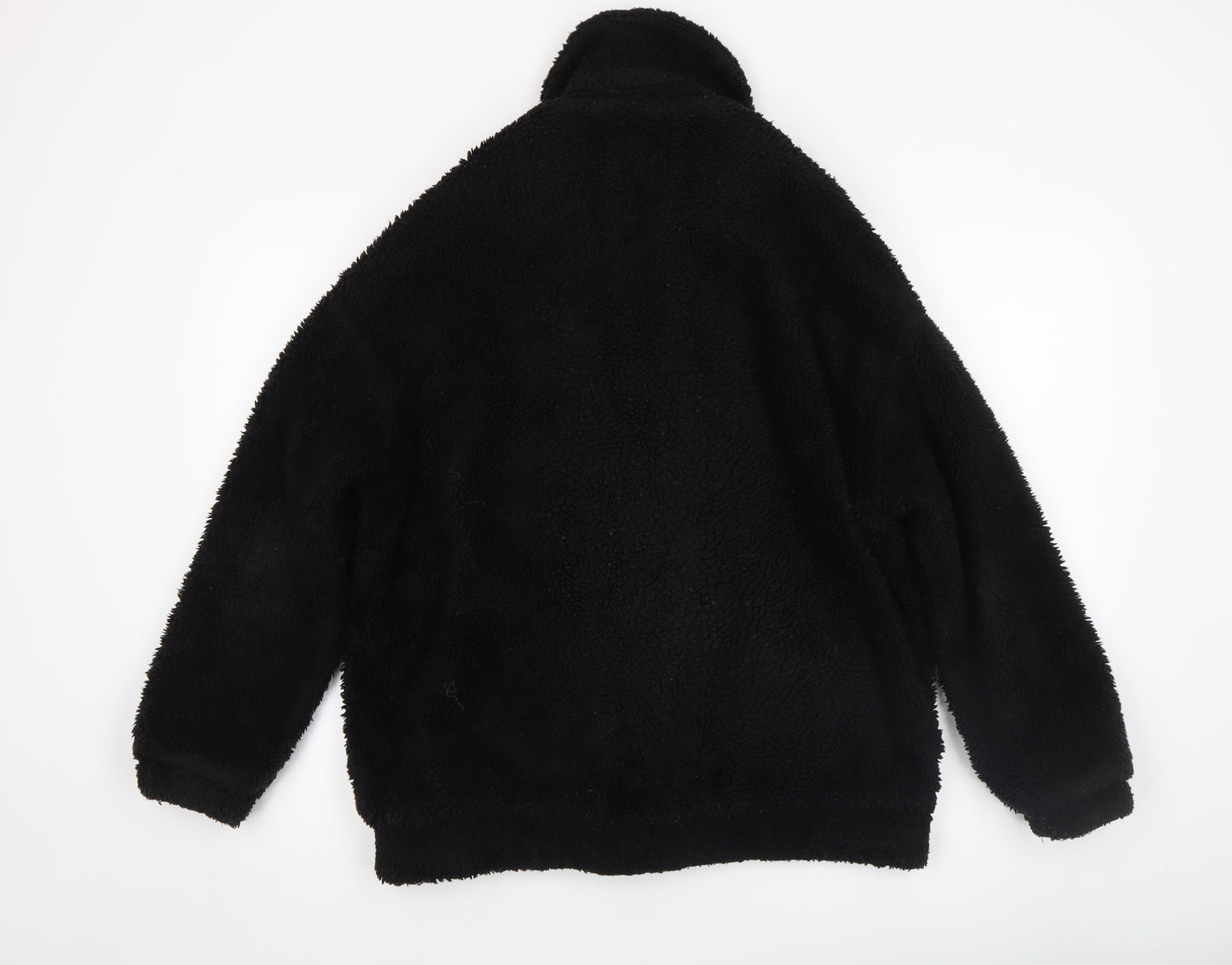 Urban Outfitters Women's Black Fleece Bomber Jacket XS
