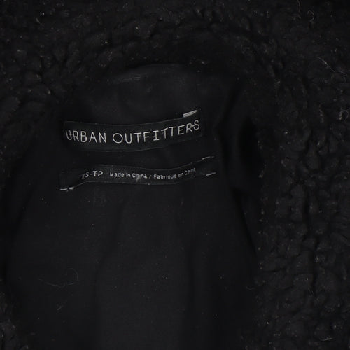Urban Outfitters Women's Black Fleece Bomber Jacket XS