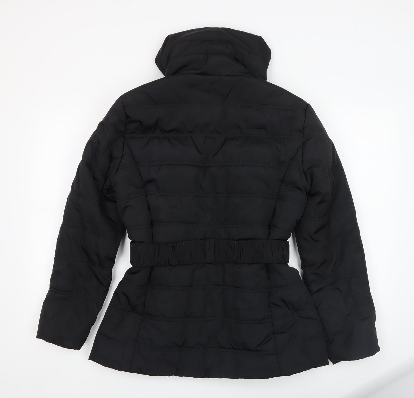 Dorothy Perkins Women’s Black Size 12 Belted Puffer Jacket