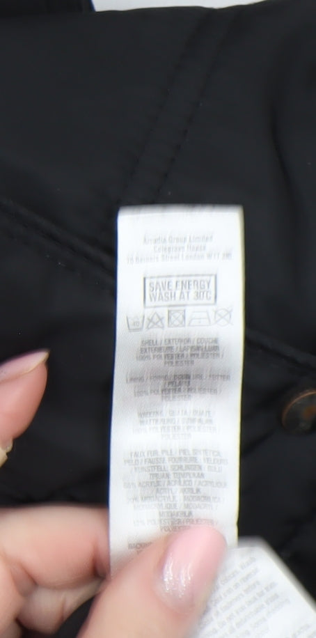 Dorothy Perkins Women’s Black Size 12 Belted Puffer Jacket