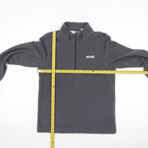 Regatta Boys Grey Fleece 1/4 Zip Sweatshirt 13 Years Outdoor Pullover