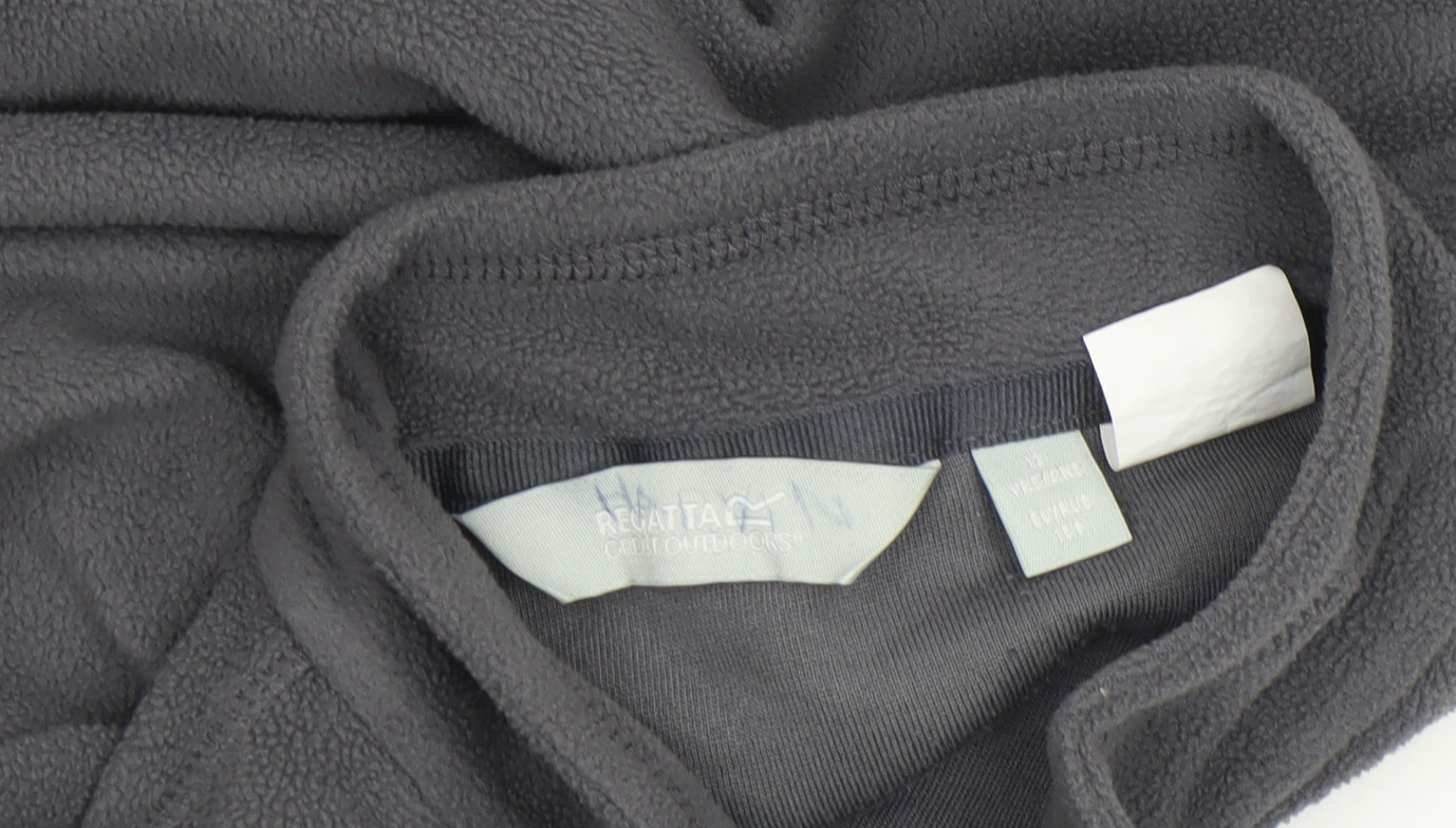 Regatta Boys Grey Fleece 1/4 Zip Sweatshirt 13 Years Outdoor Pullover