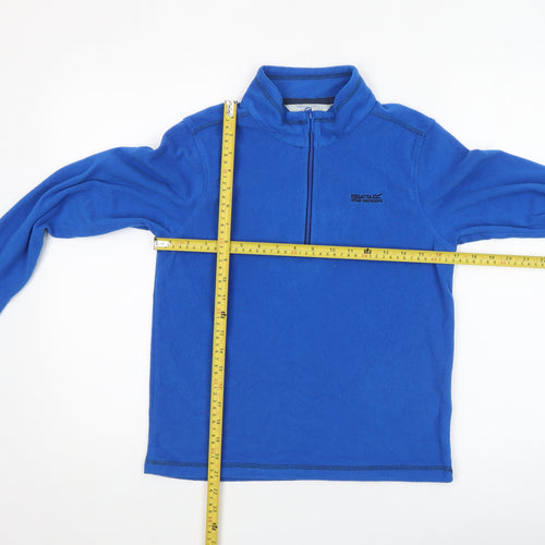 Regatta Boys Blue Fleece 1/4 Zip Pullover Sweatshirt 11-12 Years