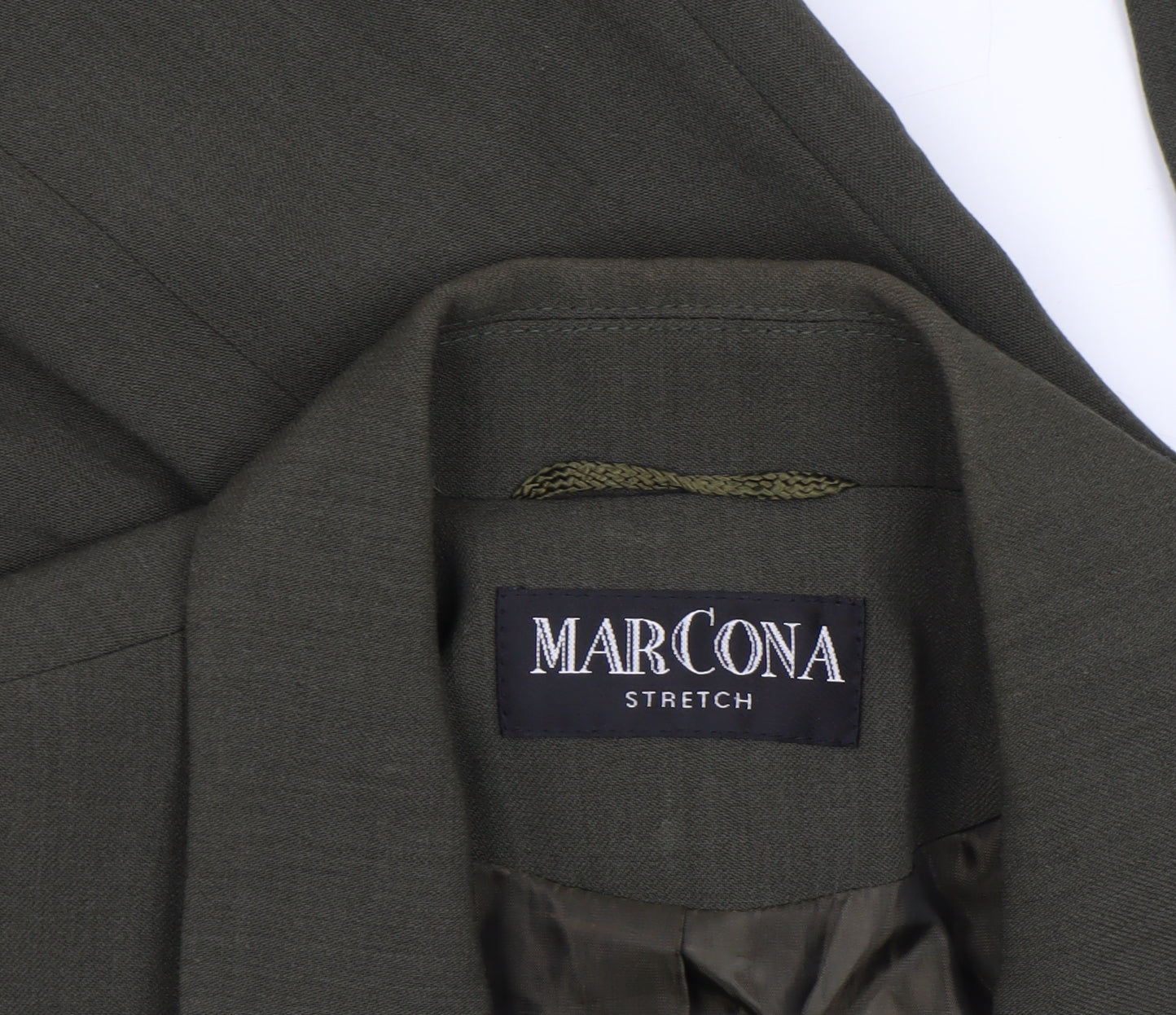 Marcona Women’s Green Wool Blend Stretch Blazer Jacket Size 12