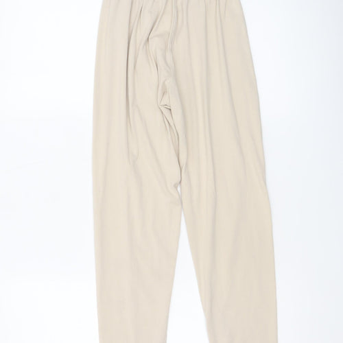 PrettyLittleThing Women’s Beige High Waist Stretch Leggings Size 8