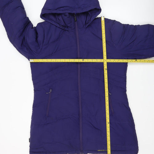 Merrell Women's Purple XL Hooded Puffer Jacket Coat Lined Winter Warm