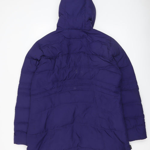 Merrell Women's Purple XL Hooded Puffer Jacket Coat Lined Winter Warm