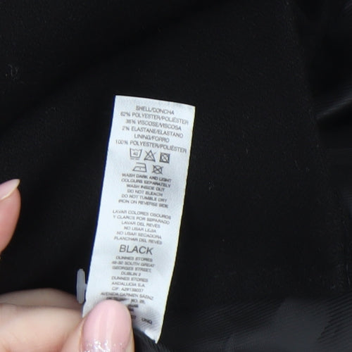 Gallery Women’s Black Double-Breasted Blazer UK 16 Peak Lapel Jacket