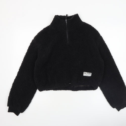 H&M Divided Women’s Black Fleece Pullover Sweatshirt Size S