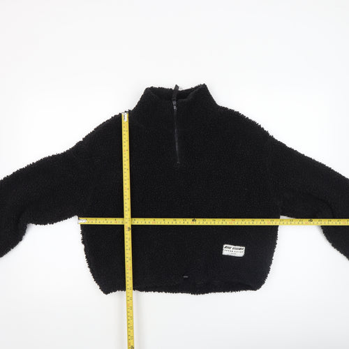 H&M Divided Women’s Black Fleece Pullover Sweatshirt Size S
