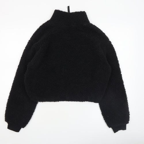 H&M Divided Women’s Black Fleece Pullover Sweatshirt Size S