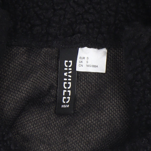 H&M Divided Women’s Black Fleece Pullover Sweatshirt Size S