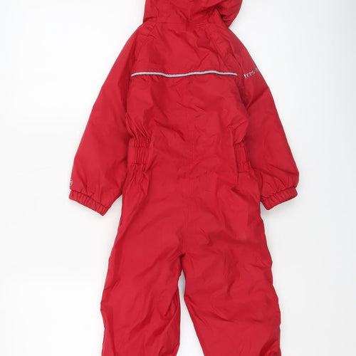 Trespass Unisex Baby Red Waterproof Hooded Snowsuit 18-24 Months