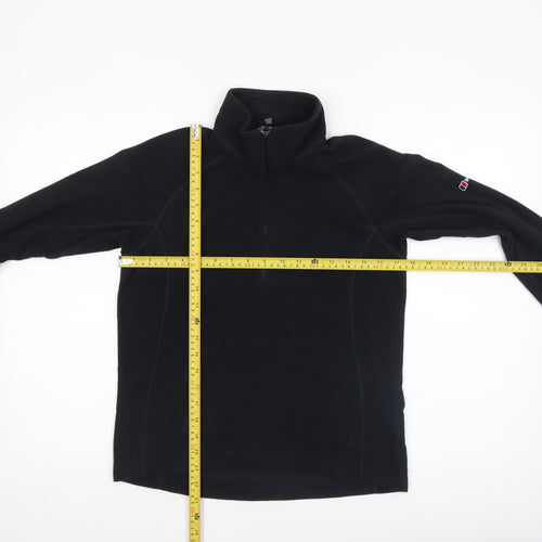 Berghaus Women's Black 1/2 Zip Fleece Pullover Hoodie Size 10