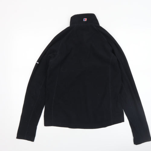 Berghaus Women's Black 1/2 Zip Fleece Pullover Hoodie Size 10