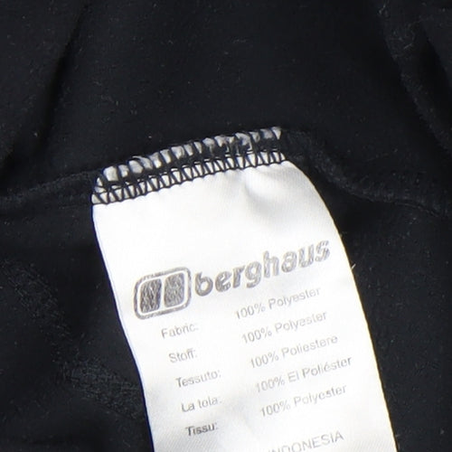 Berghaus Women's Black 1/2 Zip Fleece Pullover Hoodie Size 10