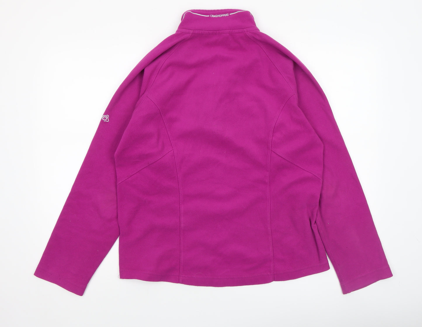 Craghoppers Women’s Pink Fleece Pullover Hoodie UK 12 Half Zip