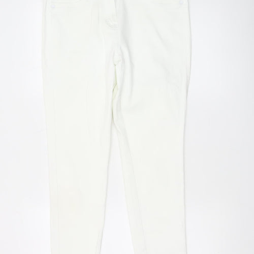 Next Womens White Size 14 Slim Jegging Jeans