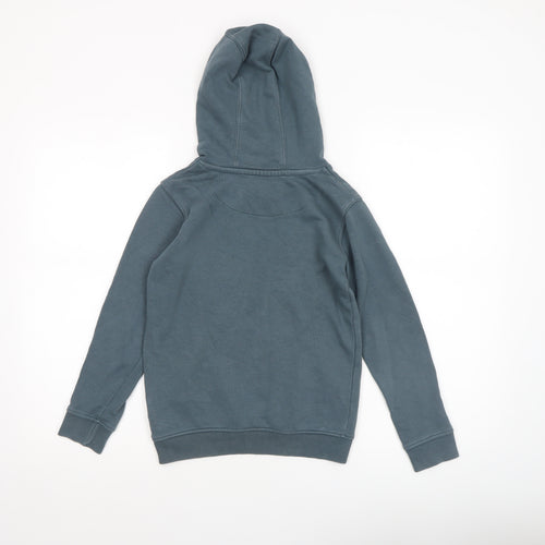 Lyle & Scott Boys Orion Blue Pullover Hoodie 8-9 Years Cotton Blend