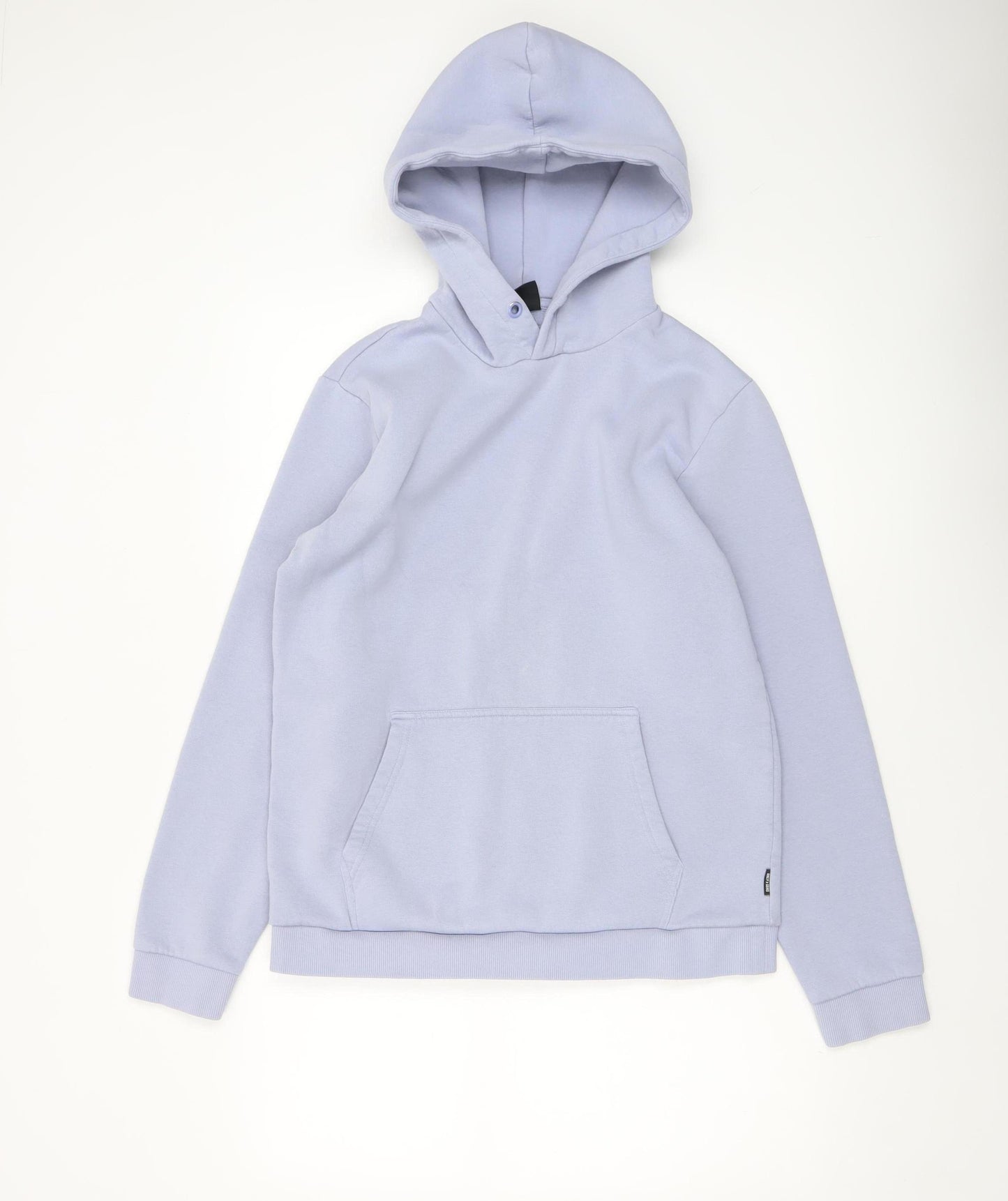 ONLY & SONS Men's Blue Pullover Hoodie Size S Fleece Cotton Blend