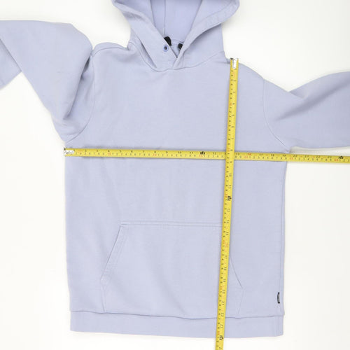 ONLY & SONS Men's Blue Pullover Hoodie Size S Fleece Cotton Blend