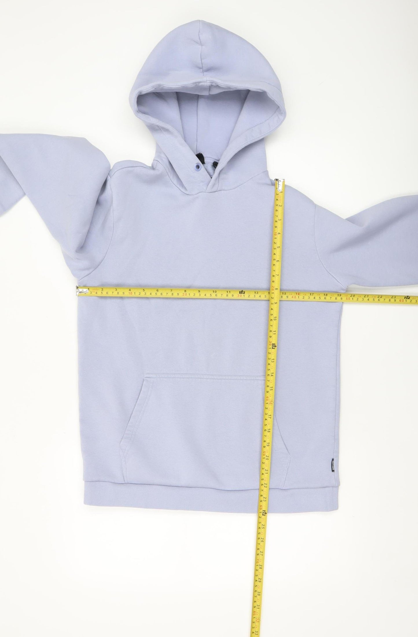 ONLY & SONS Men's Blue Pullover Hoodie Size S Fleece Cotton Blend