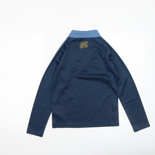 Puma Boys Blue 1/4 Zip Long Sleeve Training Top 9-10 Years