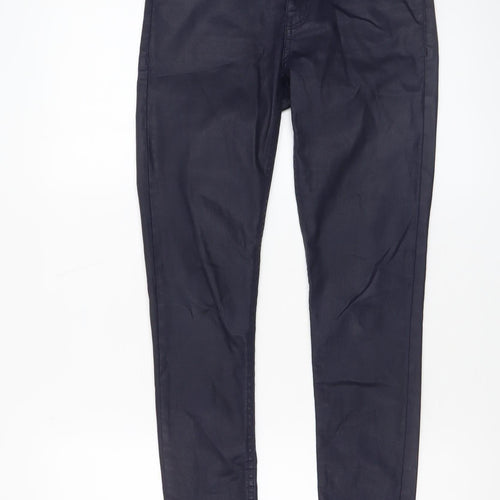 Mango Women Black Cotton Stretch Jegging Trousers Size 6