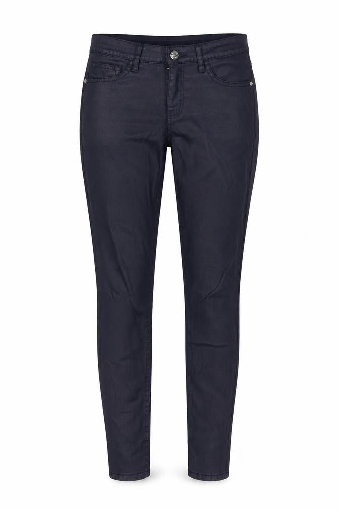 Front view of Mango Women Black Cotton Stretch Jegging Trousers, size 6