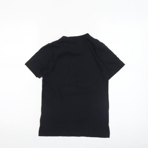 Nike Boys Black Red Graphic Short Sleeve T-Shirt Size S (128-137cm)