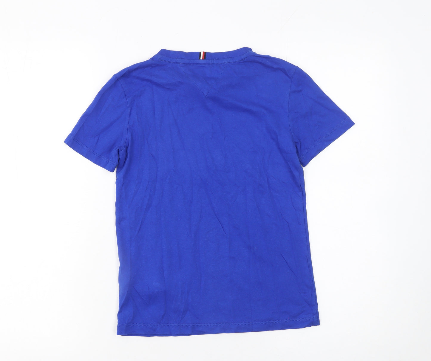 Tommy Hilfiger Boys Blue Logo Cotton Short Sleeve T-Shirt 10 Years