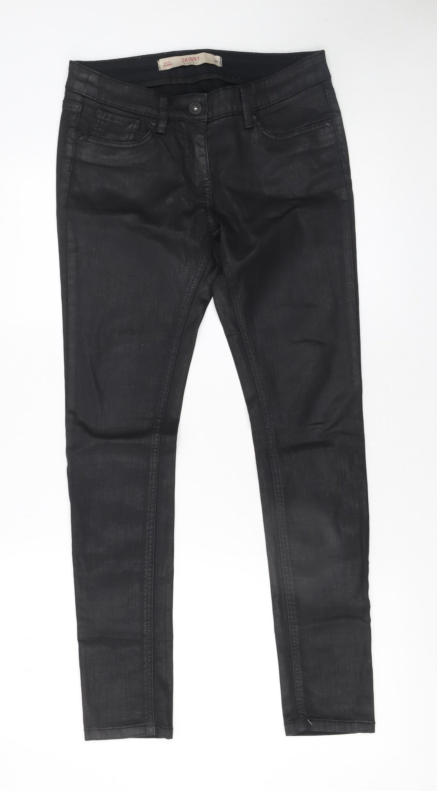 Next Women’s Black Skinny Jegging Jeans Size 8R Stretch Denim