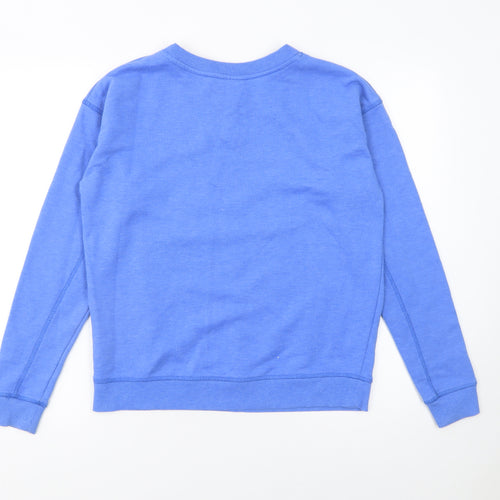 Ivy Park Women's Blue Cotton Blend Pullover Sweatshirt Size S