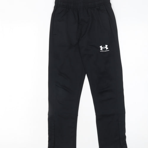 Under Armour Boys Black S Jogger Trousers with Elastic Waist and Pockets