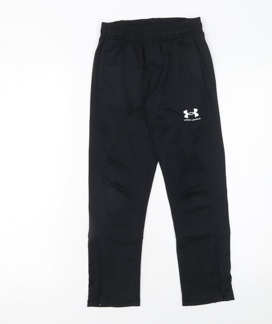 Under Armour Boys Black S Jogger Trousers with Elastic Waist and Pockets